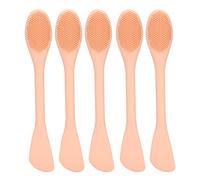 Spazzole per maschera facciale silicone per la pulizia della spazzola fai - -te Maschere Maschera per la cura della pelle 5pcs (Nude Pink)