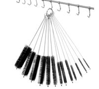 Spazzole Per Pulizia Bottiglie Strette - Set Di Pulizia Bottiglie In Nylon Da 6 Pezzi, Spazzola Per Tubi, Kit Di Tastiera Per Vetri, Durevole Multiuso Per Cannucce, Occhiali,
