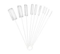 Spazzole Per Pulizia Bottiglie Strette - Set Di Pulizia Bottiglie In Nylon Da 6 Pezzi, Spazzola Per Tubi, Kit Di Tastiera Per Vetri, Durevole Multiuso Per Cannucce, Occhiali,