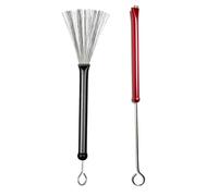 Spazzole per Tamburo 2 Pack Percussion Brushes, Professional Wire Brushes, Jazz Drum Brushes, Percussion Drum Brushes