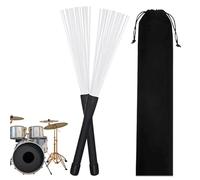 Spazzole per tamburo, spazzole per filo di tamburo - 2X spazzole a tamburo retrattile | Accessori per strumenti musicali per principianti professionisti per concerti, presentazione