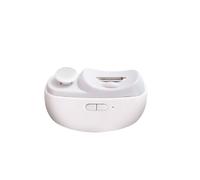 Spazzole per unghie elettriche ricaricabili Strumento di cura delle 2 in 1 taglio e levigatura con luce notturna blocco bambini fessura il recupero dei trucioli unghia batteria a lunga durata ricarica