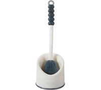 Spazzole per WC, Supporto for spazzola for WC con setole morbide, pulizia profonda, manico lungo antiscivolo, supporto da pavimento, asciugatura rapida, bianco