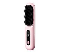 Spazzole Riscaldate per lo Styling dei Capelli - Piastra Lisciante Riscaldata - Styler con 3 Modalità Regolabile Senza Filo Schermo Touch per Casa, Adolescenti, Arricciatura, All'aperto, Viaggio, Smod