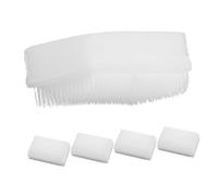 Spazzole Sensoriali per Neonati 5 Pezzi in Plastica e Spugna | Uso per Brushing Sensoriale e Training, Bianco, Adatte a Bambini e Genitori, Formato Riutilizzabile