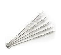 Spazzole sterili per tracheotomia - Spazzole per Tubo Gola 5 Pezzi - Scovolino per Tubi Medico con Manico in Acciaio Inossidabile e setole in Nylon,12mm