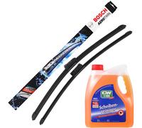 Spazzole Tergicristallo AeroTwin SET BOSCH A051S + Dr.Wack Pulitore Per Vetri 3L
