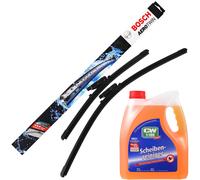 Spazzole Tergicristallo AeroTwin SET BOSCH A116S + Dr.Wack Pulitore Per Vetri 3L