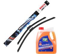 Spazzole Tergicristallo AeroTwin SET BOSCH A187S + Dr.Wack Pulitore Per Vetri 3L