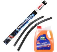 Spazzole Tergicristallo AeroTwin SET BOSCH A927S + Dr.Wack Pulitore Per Vetri 3L