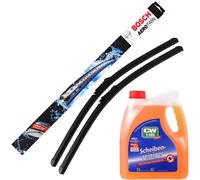 Spazzole Tergicristallo AeroTwin SET BOSCH A955S + Dr.Wack Pulitore Per Vetri 3L