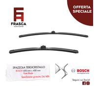 Spazzole Tergicristallo Bosch 400 600 mm DS DS3 Cabriolet 1.2 THP 130 CV 1.6 THP