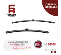 Spazzole Tergicristallo Bosch 400 600 mm Fiat Doblo Cargo 1.3 Multijet 80 CV 1.4
