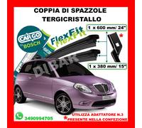 SPAZZOLE TERGICRISTALLO HC-CARGO BY BOSCH LANCIA YPSILON 2011 ANTERIORI 600+380