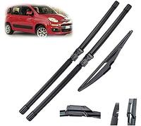 Spazzole tergicristallo Parabrezza, per Fiat, per Panda 3 2012-2019 finestrino Anteriore Posteriore portellone Posteriore 2013 2014 2015 2016 2017 2018 tergicristalli