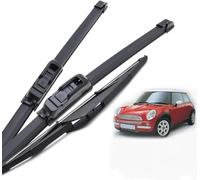 Spazzole Tergicristallo per Mini Cooper S One D Hatch R50 R53 2001-2004 | Senza Strisce Chiaro Gomma naturale rivestita & anima in acciaio ; ogni clima, montaggio rapido.