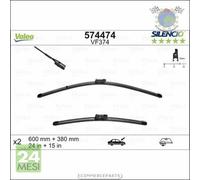 Spazzole Tergicristallo Valeo Anteriore per AUDI A1 SEAT TOLEDO IV Mii SKODA E-