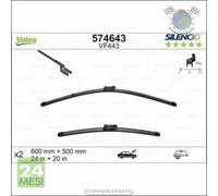 Spazzole Tergicristallo Valeo Anteriore per AUDI A5 BMW X6 E71 E72 xDrive M X5