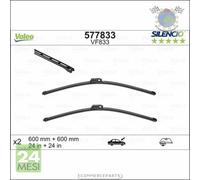 Spazzole Tergicristallo Valeo Anteriore per BENTLEY CONTINENTAL AZURE