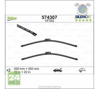 Spazzole Tergicristallo Valeo Anteriore per MERCEDES CLASSE CLC 350 230 220 200