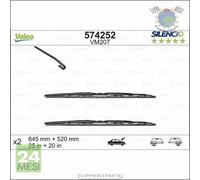 Spazzole Tergicristallo Valeo Anteriore per PEUGEOT 607