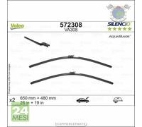 Spazzole Tergicristallo Valeo Anteriore per VOLVO XC60 bel