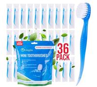 Spazzolini da denti confezionati singolarmente, mini spazzolino preincollato, spazzolino usa e getta con pasta confezionati singolarmente, set di spazzolini da denti da viaggio per adulti, setole