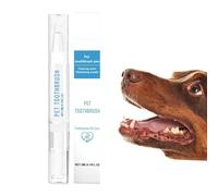 Spazzolini da denti per cani,Spazzolino da denti per cani di piccola taglia - Penna ergonomica per la pulizia dei denti,Penna per spazzolino per cuccioli di gatto, strumento per la rimozione della pul