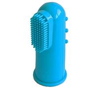 Spazzolini da denti per dita per bambini, spazzolino per dentizione con setole morbide, custodia per igiene orale dentale (blu)