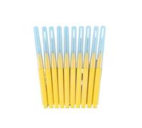 spazzolini interdentali 40 pezzi di spazzolini interdentali da 0,4-1,2 mm, strumento for la pulizia dentale in nylon push-pull(Yellow 1.0MM-1.2MM)