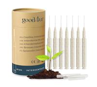 Spazzolini interdentali biodegradabili 0,6 mm - Spazzolini interdentali fini con manico vegetale in PLA per ortodonzia e spazi stretti | Good4u®
