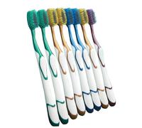 Spazzolini manuali Easy Grip, confezione singola, spazzolini morbidi per adulti, set di spazzolini da denti extra puliti per la casa, 10 pezzi, colori assortiti 02