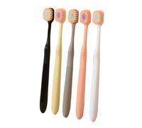 Spazzolini manuali Easy Grip, spazzolini singoli morbidi per adulti, set di spazzolini da denti extra puliti per la casa, 10 pezzi, multicolore