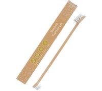 Spazzolino 2-in-1 in Bambù per Cani e Gatti - Cura Dentale Sostenibile per la Pulizia dei Denti - Impugnatura Ergonomica in 100% Bambù - Ideale per Rimuovere la Placca