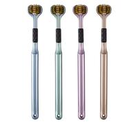 Spazzolino a tre facce - Spazzolino a tre facce per adulti, setole morbide, impugnatura ergonomica, spazzolino per esigenze speciali, spazzolino con sensore delicato e antiscivolo con pulizia a tutto