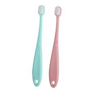 Spazzolino Bambini 2 Pezzi in Pp, Set Manuale per Bambini e Bebè