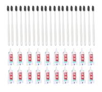 Spazzolino Con Dentifricio 20 Pezzi con Dentifricio per Igiene Orale | Set da Viaggio Compatto Per Viaggi, Ospitalità, Hotel, Scuola e Durante le Vacanze