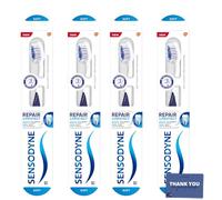 Spazzolino da denti 4-Pack composto da Sensodyne Repair & Protect Spazzolino da denti con setole morbide - Cura dei denti sensibili