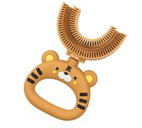 Spazzolino da denti a di U, pulizia a 360 gradi, a di tigre, spazzolino portatile per la cura orale dei denti per bambini, spazzolino da denti manuale per tutta la bocca, per bambini dai 2