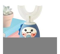 Spazzolino da denti a forma di U per bambini, 3 modalità, spazzolino elettrico a bocca piena con timer, strumento portatile per la pulizia dei denti, per la notte, tutti i giorni, casa, viaggi