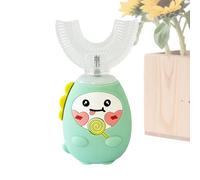 Spazzolino da denti a forma di U per bambini, 3 modalità, spazzolino elettrico a bocca piena con timer, detergente per denti ricaricabile per una cura delicata ed, spazzola a forma di U per