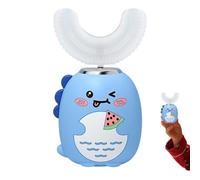 Spazzolino da Denti a Forma di U per Bambini Cartone Animato Impermeabile 3 | Spazzolino Elettrico A Forma Di U Per Prevenire Carie Età 2-6 Bambini Maschi Femmine Cura Quotidian