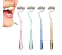 Spazzolino da denti a setole morbide a forma di S, manuale per la cura | Ideale per feste di Natale, riunioni di famiglia e Babbo Natale segreto. Design festivo rosso e verde. Non è un giocattolo
