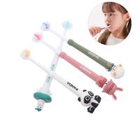 Spazzolino da denti a tre lati per bambini, 4 pezzi: setole extra morbide per