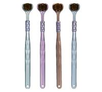 Spazzolino da denti a tre teste, pulizia multi angolo per una copertura completa della bocca, spazzolino manuale a tripla testa, manico ergonomico antiscivolo, per adulti e bambini, uso quotidiano