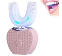 Spazzolino da denti Automatico Sonic Brush V5, Spazzolino da denti elettrico Ultrasonico A Forma di U a 360°, Elettrico Intelligente Senza Fili Per Adulti
