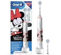 Oral-B Spazzolino Elettrico Ricaricabile Junior Minnie +6 Anni, 2 Testine, 1 Spazzolino