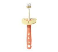 Spazzolino da denti con aspetto floreale, manuale, in silicone, per bambini, per la pulizia dei denti, per la pulizia dei denti, per uso domestico e in viaggio, per asilo e viaggi