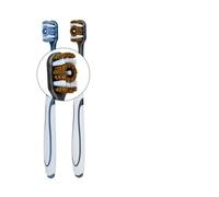 Spazzolino da denti con setole a spirale morbide setole medie dure manuale per una pulizia accurata, salute e alito fresco (colore: 4 pezzi capelli medi)