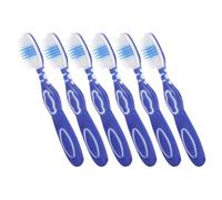 Spazzolino da Denti con Testina Grande e Setole Morbide, Manico | Nylon, PP e Tpr, Impugnatura Ergonomica, Cura Delicata per Denti e Lingua, Uso Quotidiano